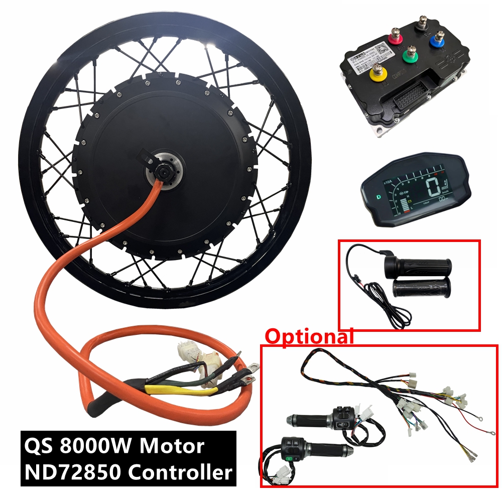 Qs273 Hub Motor 8000W 72V - NBpower/QS273 V3 72V 8000W Kit Ebike