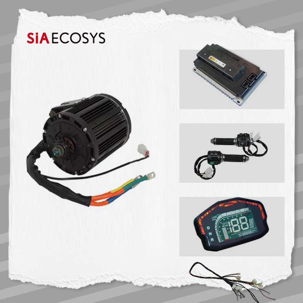 Electric Motorcycle Conversion Kit 72V - QS138 90H Kit Motor Penggerak Tengah