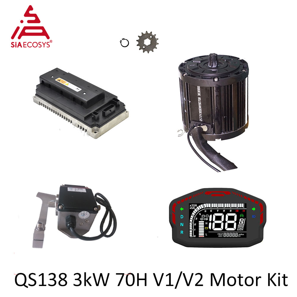 QSMOTOR QS138 3000W 72V Kit Mo - Mid Drive Motor Kit 72V 3000W ulasan dan harga