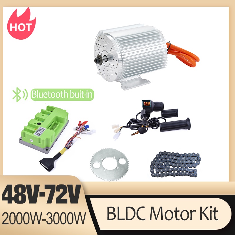 Motor Listrik Tanpa Sikat 3000 - Electric Motorcycle Conversion Kit 72V ulasan dan harga