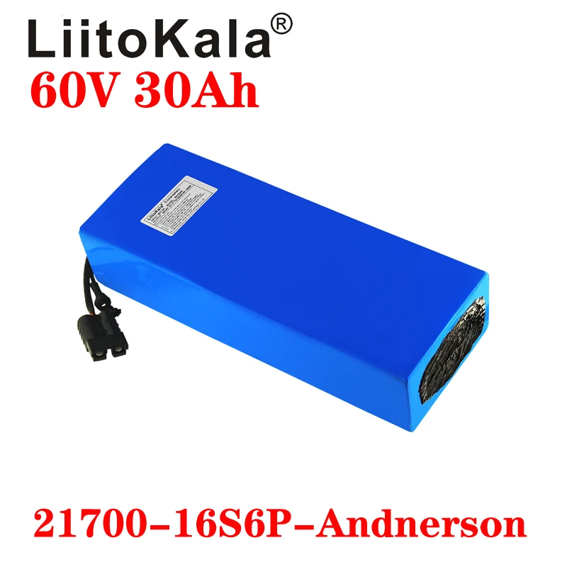 LiitoKala skuter listrik 60V 3 - 60V 30Ah Electric Scooter Battery ulasan dan harga