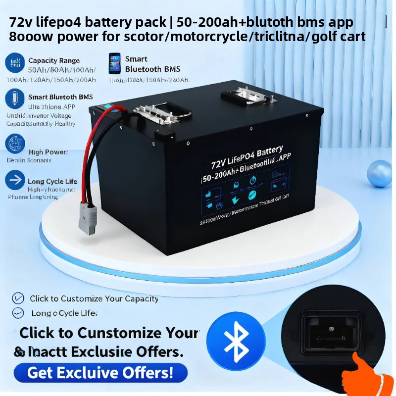 Paket Baterai LiFePO4 72V 50Ah - 72V 60Ah Lifepo4 Battery Pack ulasan dan harga