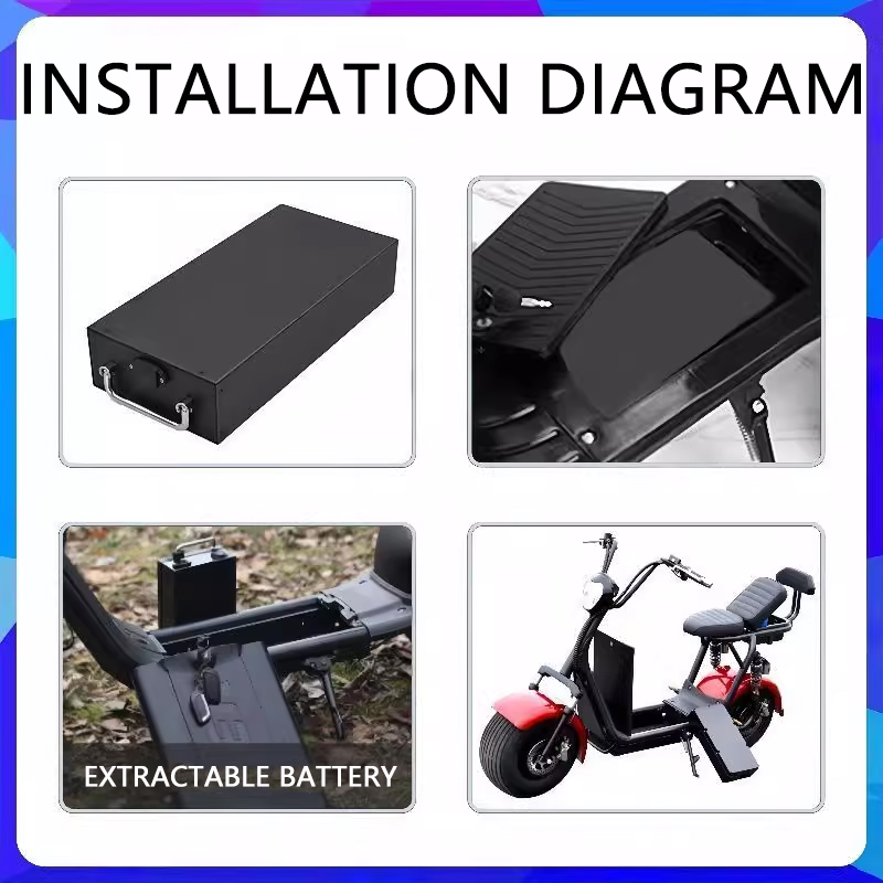 Baterai Lithium Kendaraan List - 60V 30Ah Electric Scooter Battery ulasan dan harga