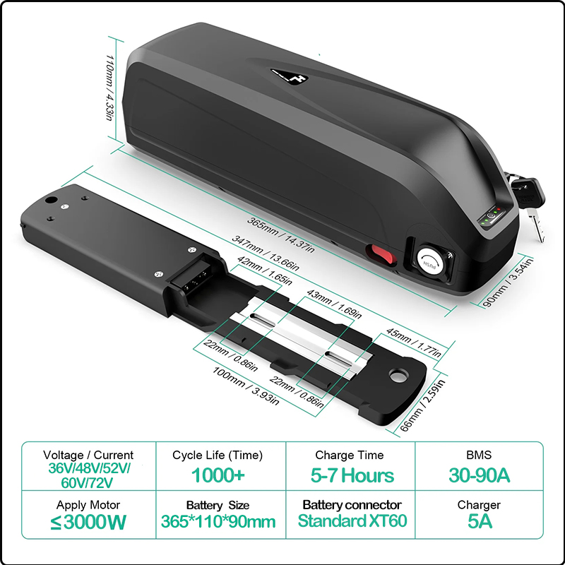 Baterai Ebike Hailong 48V 50AH - 60V 30Ah Electric Scooter Battery ulasan dan harga