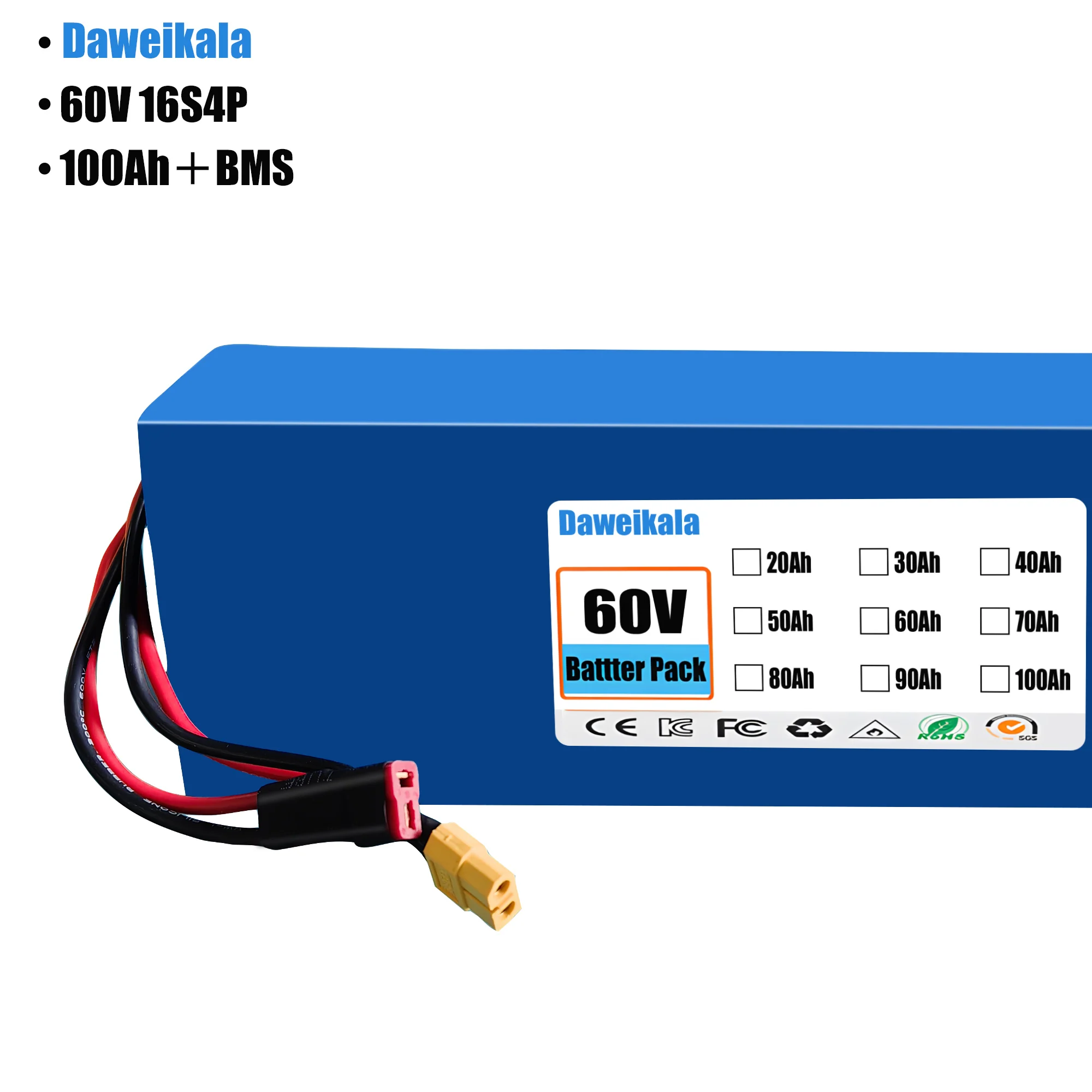 Paket baterai lithium-ion 60V  - 60V 30Ah Electric Scooter Battery ulasan dan harga