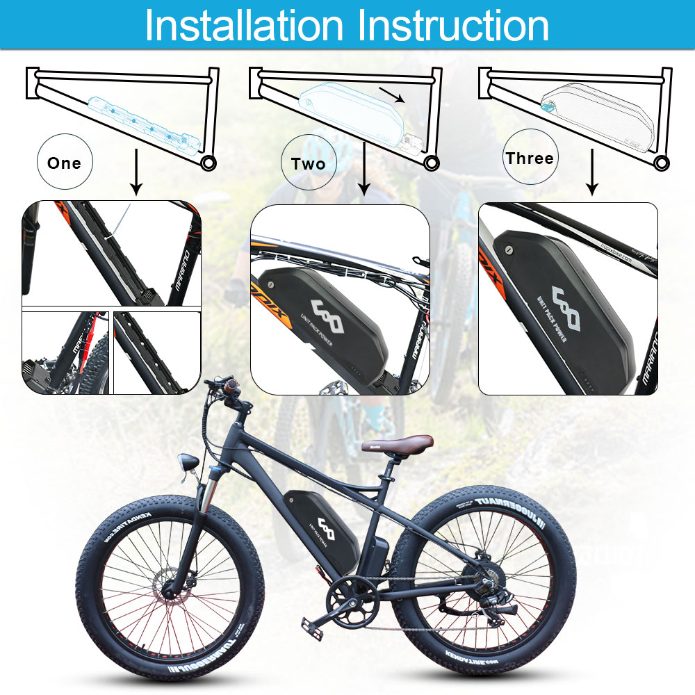 Baterai EBike Downtube 52V 25A - 60V 30Ah Electric Scooter Battery ulasan dan harga