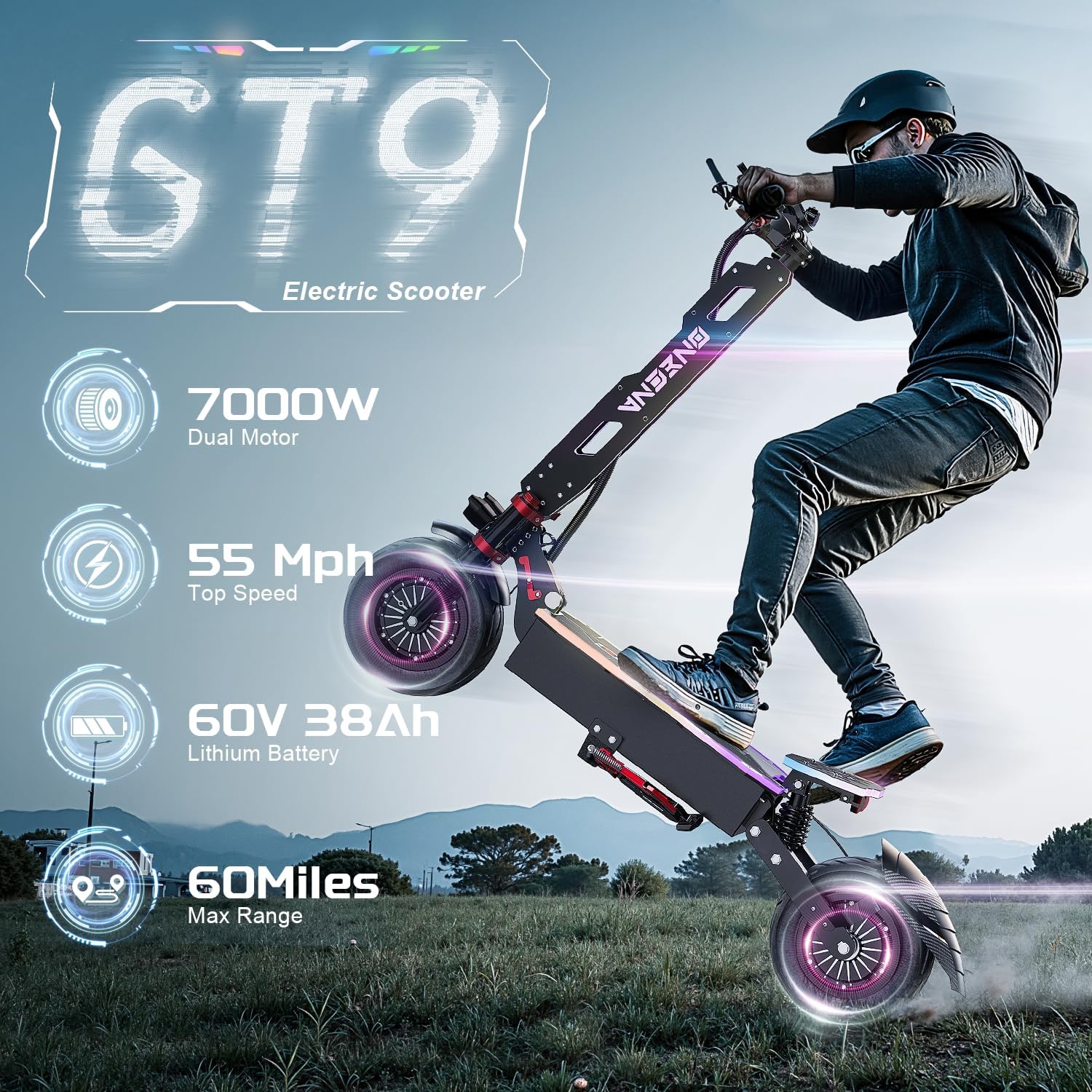 ONECNA NEW GT9 GT8 GT7 Skuter  - 60V 5600W Dual Motor Electric Scooter ulasan dan harga