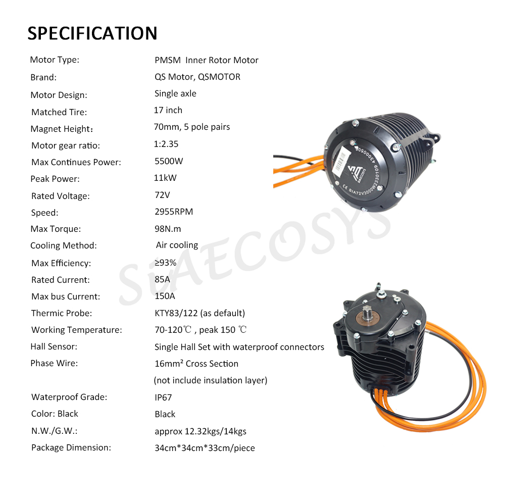 QS MOTOR 138 3000W V3 5500W Ma - Mid Drive Motor Kit 72V 3000W ulasan dan harga
